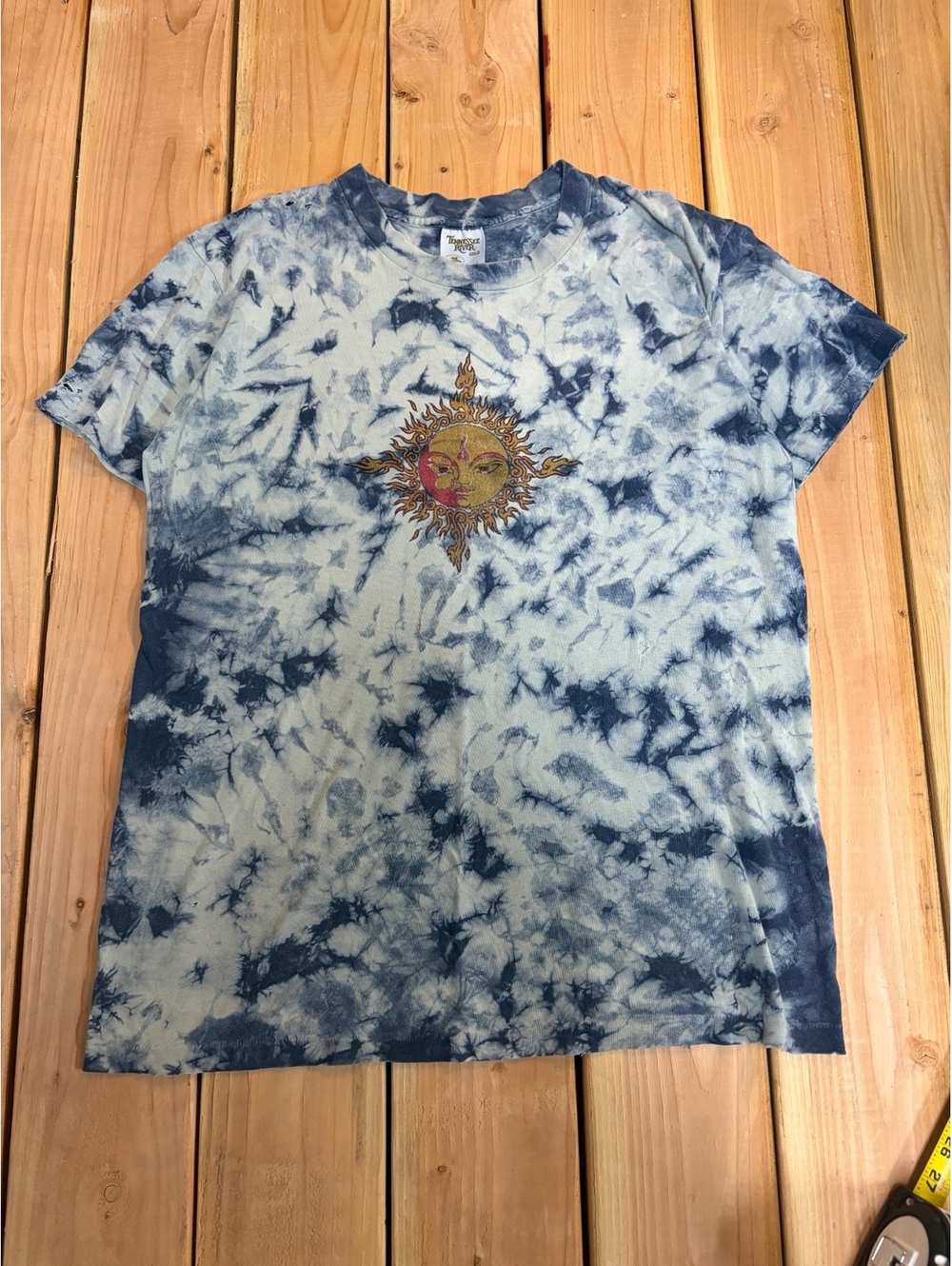 Tennessee River Tie-Dye Sublime style Sun Graphic T-Shirt